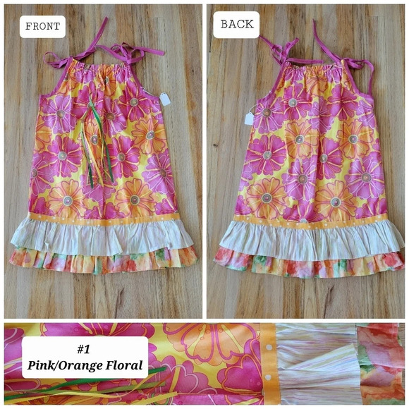 Kids Handmade boho patch Dress  Available Hand-sewn High Quality - Picture 5 of 11